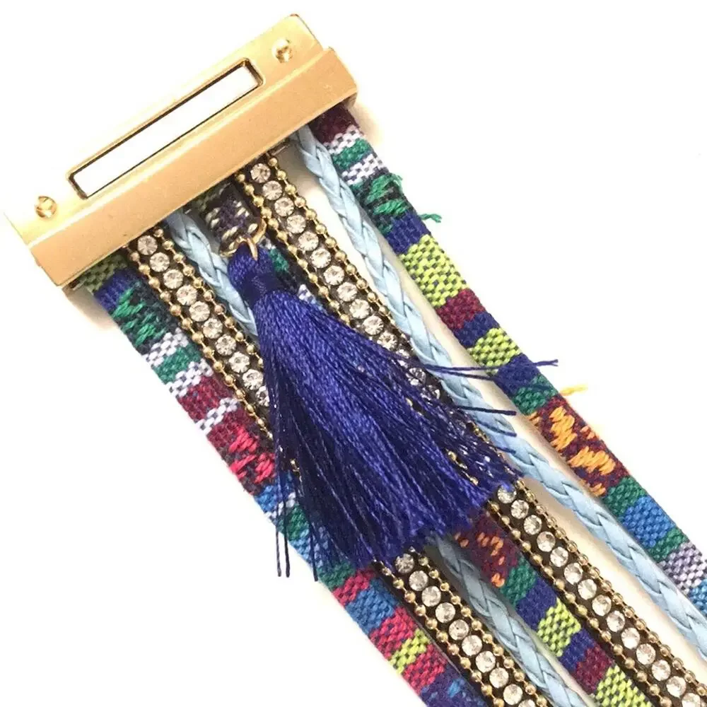 Boho Hippie cuff bracelet magnetic closure NEW